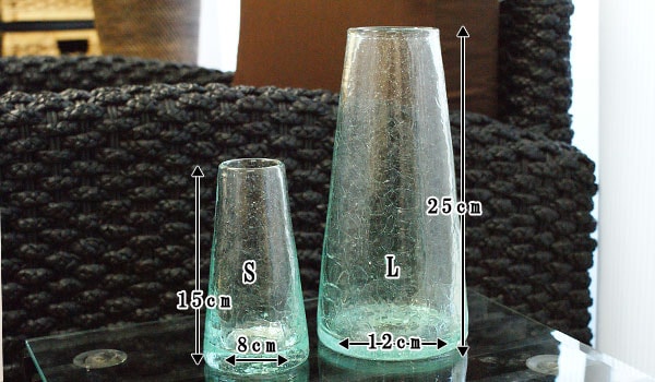 アジアン インテリア ガラス フラワーベース