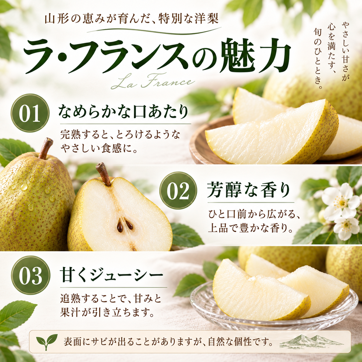 ラ・フランスの魅力