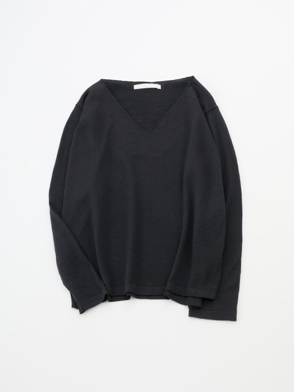 evameva コットンニット evam eva｜cotton silk v neck pullover｜ladies',tops
