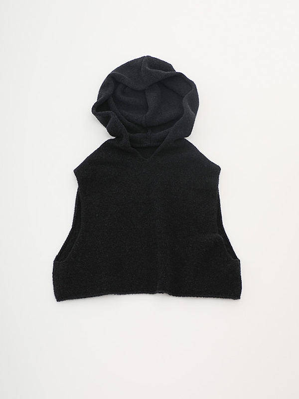 トップス evam eva renew wool hooded vest evam eva｜renew-wool hooded vest｜ladies',tops