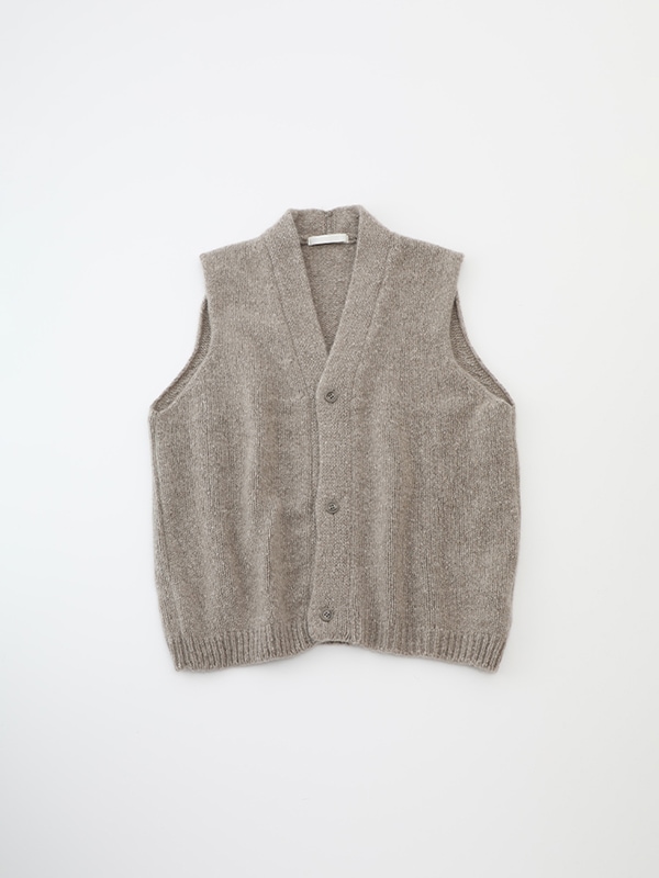 美品2024年製　evam eva【定価3.3万】　コットンベスト sumi evam eva｜cashmere vest｜ladies'