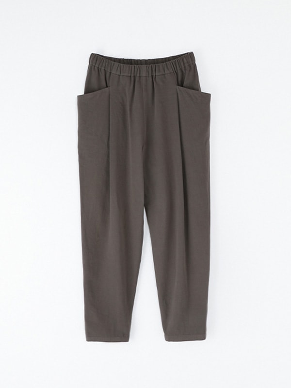 evam eva｜brushed cotton tuck pants｜ladies',bottoms