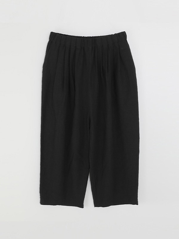evam eva narrow pants 黒 evam eva｜water linen tuck pants｜ladies',bottoms