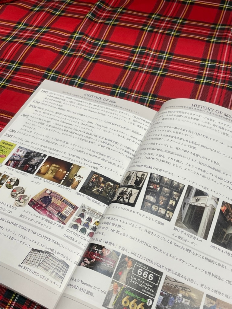 NEW!!! 40th ANNIVERSARY【666 LEATHER WEAR CATALOGUE VOL.43】最新