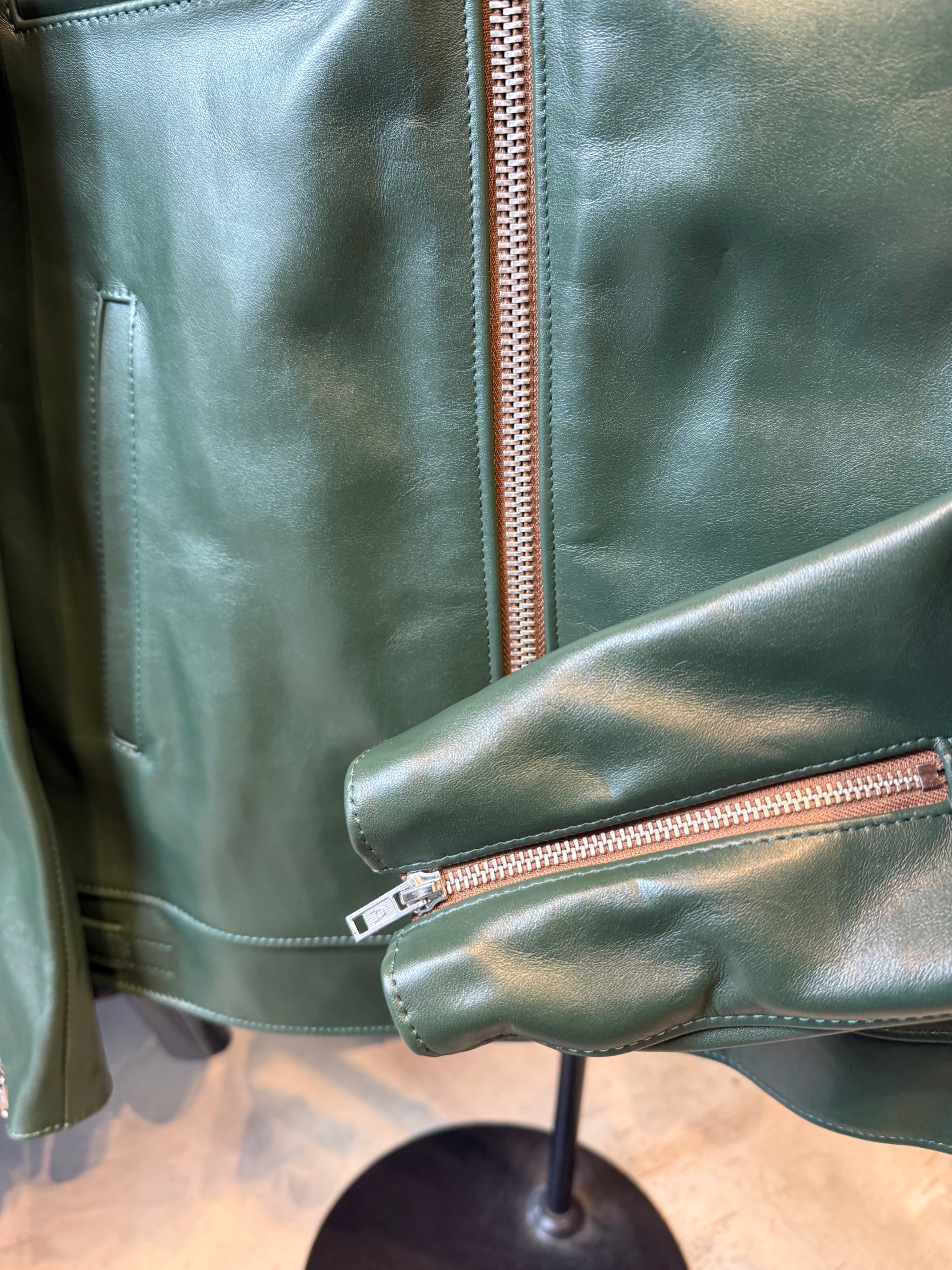 666 LEATHER WEAR】LJM-17TF / DEEP GREEN / NEW STOCK !!!