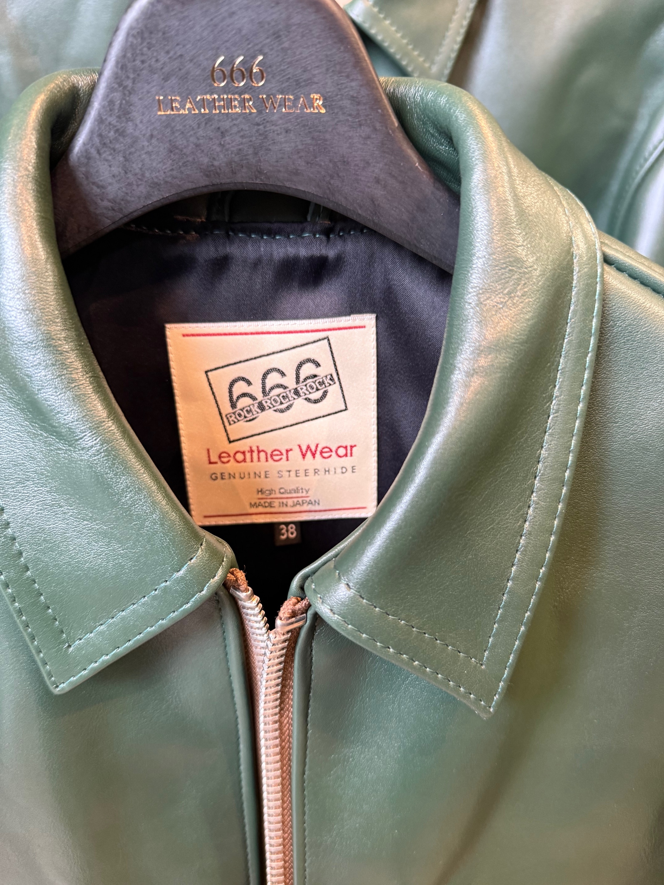666 LEATHER WEAR】LJM-17TF / DEEP GREEN / NEW STOCK !!!
