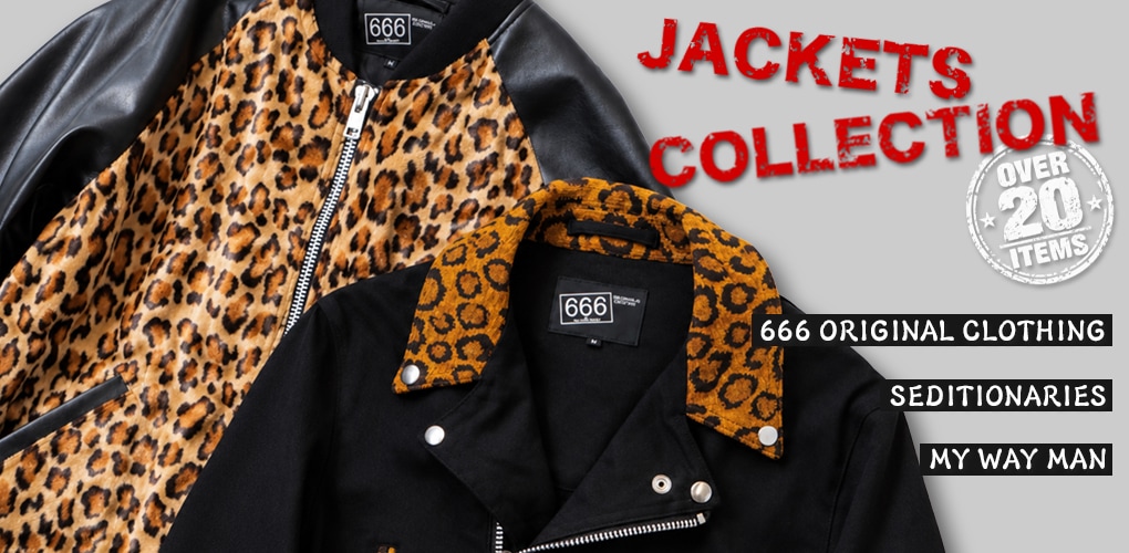 666』パンクロックファッション・ライダースジャケット専門店-666