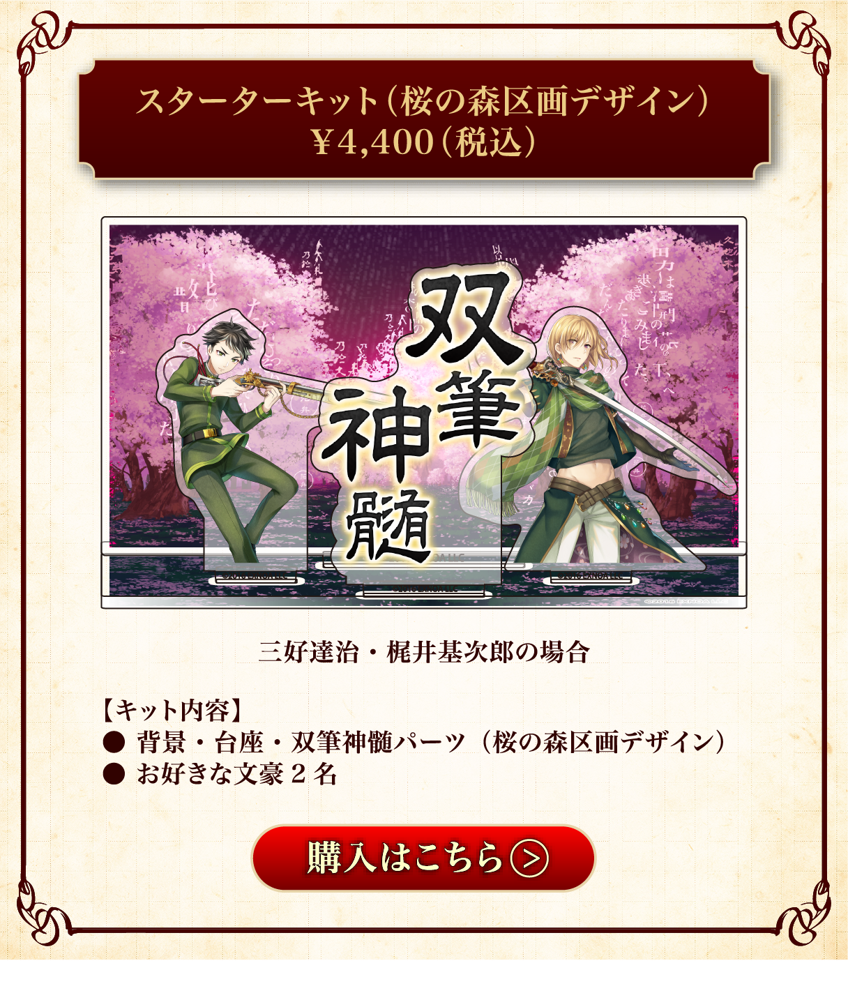 スターターセット画像(桜の森区画)