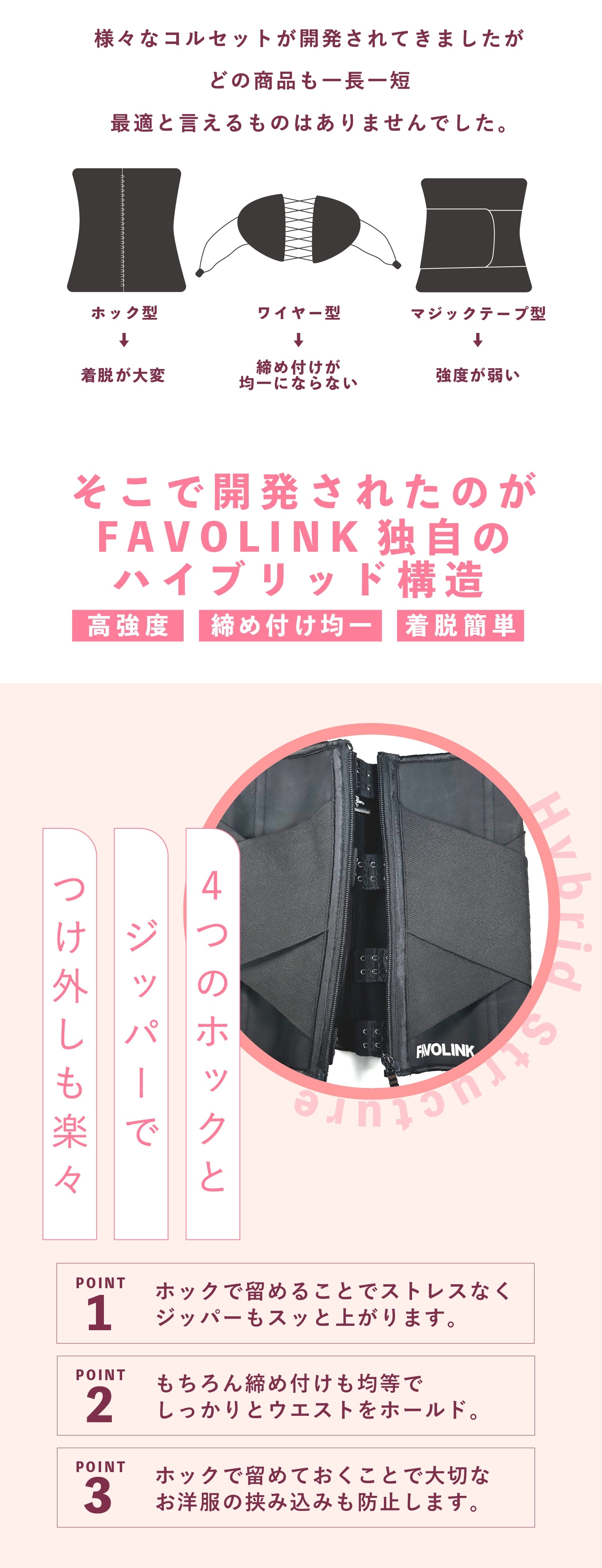 【FAVOLINK】RVベルト Sサイズ 黒 FAVOLINK produced by YURI YASUI： 〔RVベルト・ブラック