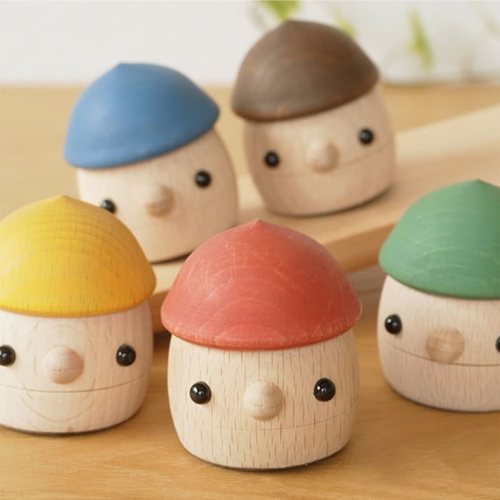 こまむぐ どんぐりころころ 木のおもちゃ 木製 知育 玩具 日本製 グッドトイ受賞 音が鳴る 知育玩具 子ども 赤ちゃん かわいい プレゼント 誕生日 出産祝い おもちゃのこまーむ