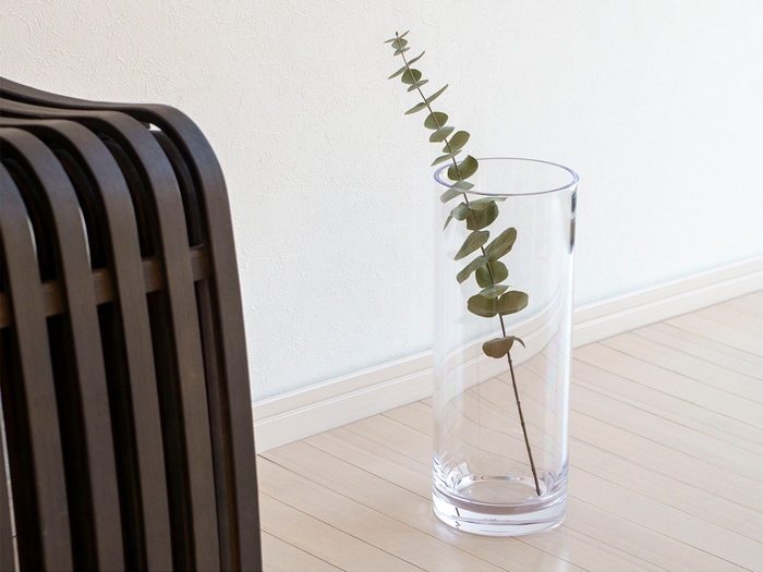 割れない花瓶 ポリカーボネート 花瓶 割れない 枝もの 大きい サークル 円柱 フラワーベース PC straight-R 高さ30cm 直径12cm CLAY クレイ