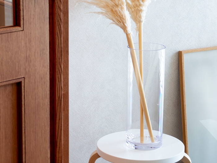 割れない花瓶 ポリカーボネート 割れない 花瓶 枝もの 大きい フラワーベース 円柱 サークル PC straight-R 高さ40cm 直径15cm CLAY クレイ