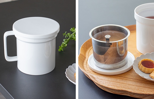 Arrosoir 茶こし＆フタ付きマグカップ