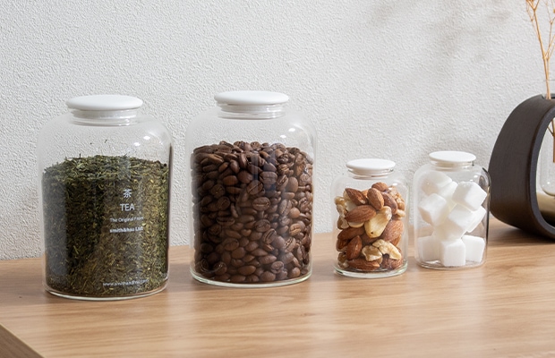 Tea Caddy Glass ガラスキャニスター