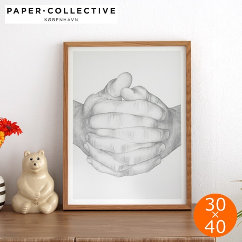 ポスター 北欧 30×40 cm Folded Hands デンマーク アートポスター