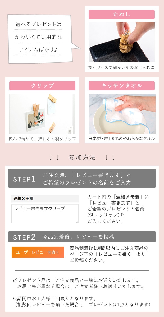 レビュープレゼント
