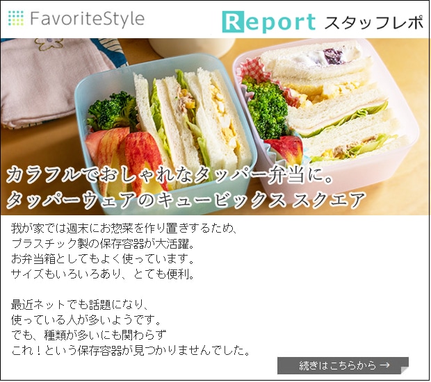 取扱終了］タッパーウェア Tupperware キュービックス スクエア 1L