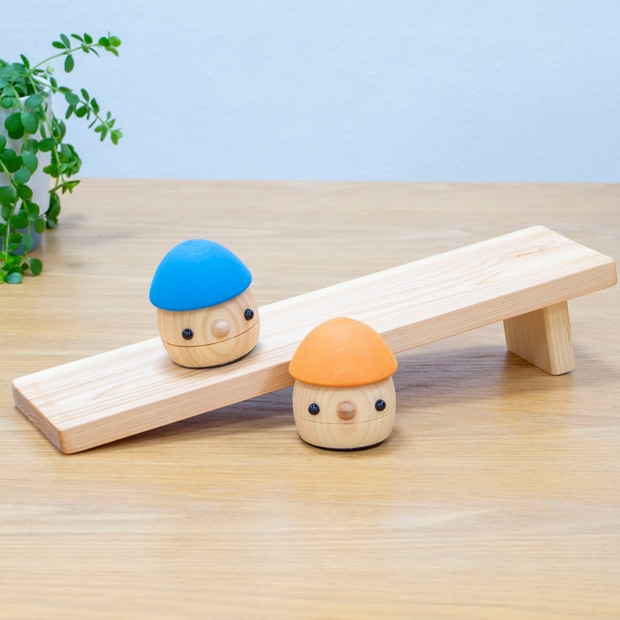 こまむぐ どんぐりひのきAセット(どんぐりの坂 ・どんぐりひのき2個) 木製 知育 玩具 日本製