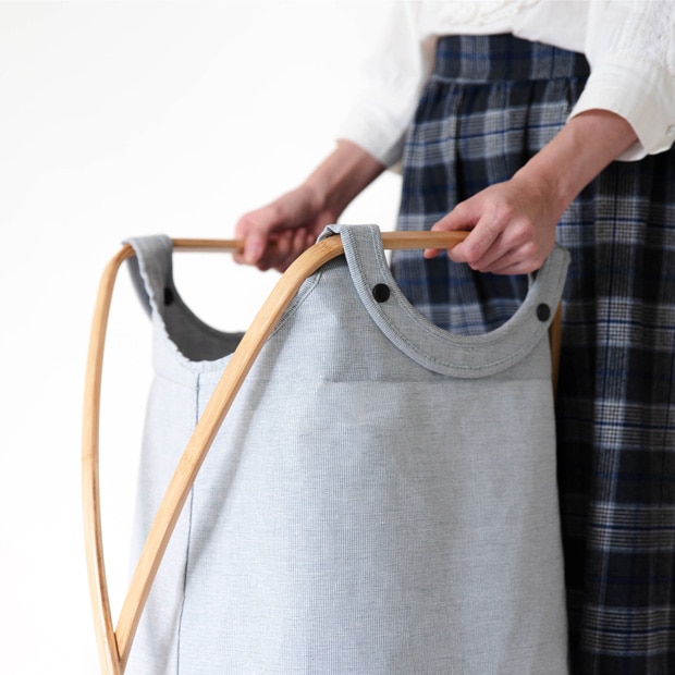 GUDEE ランドリーバスケット 折りたたみ 洗濯かご 大容量 100L 竹 バンブー 布 BUTTERFLY II