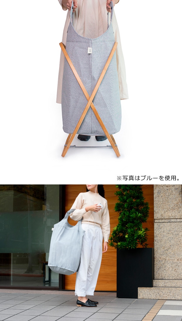 GUDEE ランドリーバスケット 折りたたみ 洗濯かご 大容量 100L 竹 バンブー 布 BUTTERFLY II