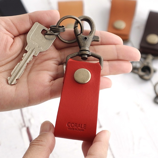 キーホルダー メンズ レディース 革 本革 日本製 ベルトループ キーケース イタリアンレザー corale コラーレ