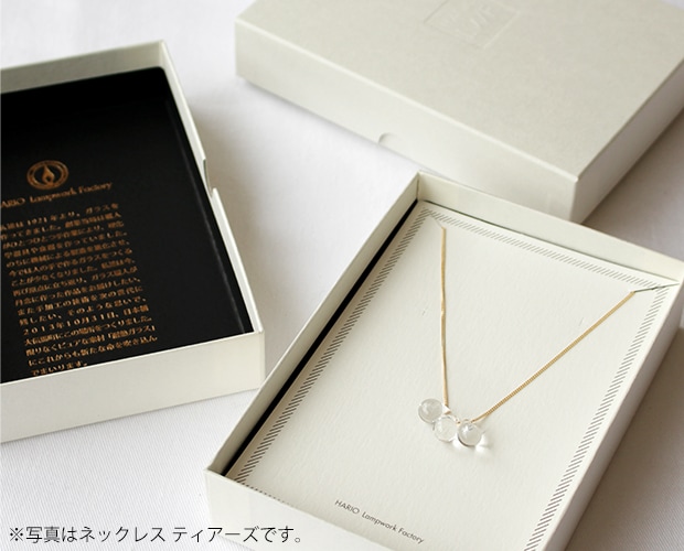 ハリオ ネックレス グロス Water Drops 雫 ガラス製 HARIO Lampwork Factory 手作り 日本製