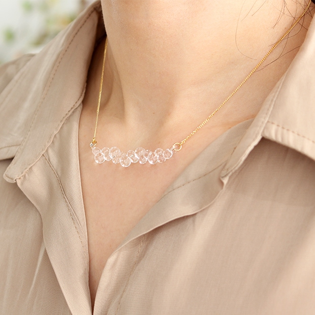 ハリオ ネックレス グロス Water Drops 雫 ガラス製 HARIO Lampwork Factory 手作り 日本製