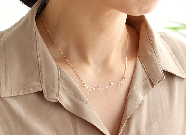 ハリオ ネックレス グロス Water Drops 雫 ガラス製 HARIO Lampwork Factory 手作り 日本製