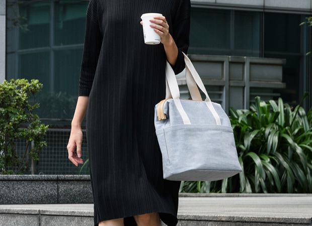 GUDEE コミューターバッグ 通勤バッグ 通学バッグ レディース A4 大容量 木製 竹 バンブー 布 Uroki Commuter bag GudeeLife　GUDEE