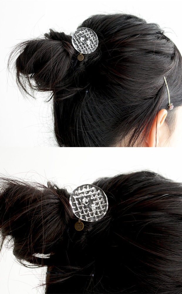 ハリオ ヘアゴム ブリリアント 円形 丸型 ガラス製 HARIO Lampwork Factory 手作り 日本製 ヘアアクセサリー 大人っぽい レディース