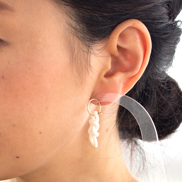 Anne Black アンヌ・ブラック ピアス knots フープピアス ラージ