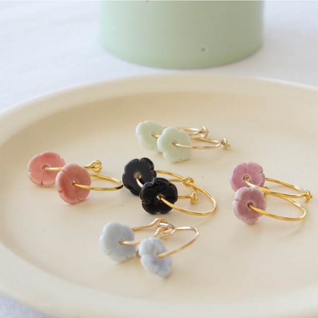 Anne Black アンヌ・ブラック ピアス elements エレメンツ フープピアス