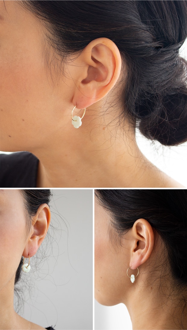 Anne Black アンヌ・ブラック ピアス elements エレメンツ フープピアス