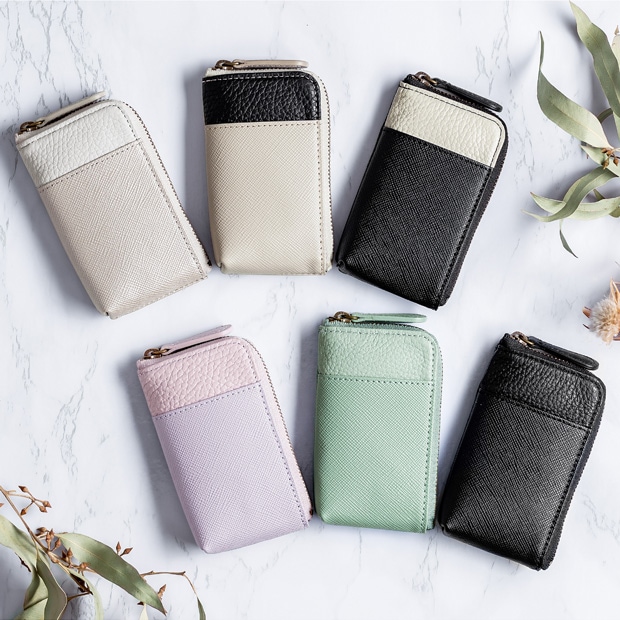 キーケース スマートキー 革 本革 レディース メンズ L字ファスナー キーリング 3連 コンパクト 小さい シンプル イタリアンレザー 贈り物 ギフト corale コラーレ