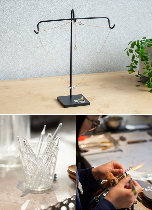 ハリオ ネックレス カラム