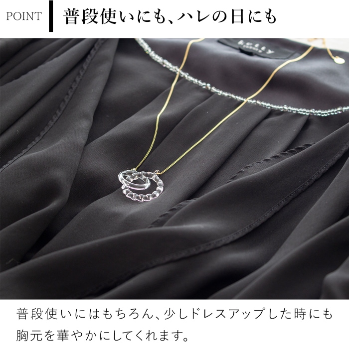 ハリオ ネックレス リアン ガラス製 HARIO Lampwork Factory 手作り リング ゴールド 日本製 ハリオランプワークファクトリー