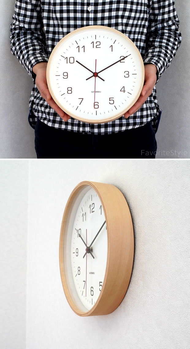 KATOMOKU plywood wall clock 4