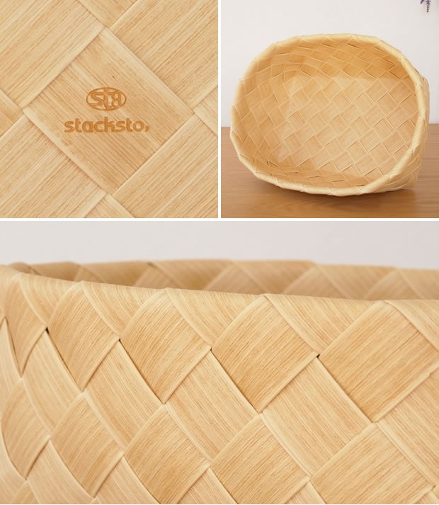 スタックストー ティム Timb. ベリーピック M 取っ手付 北欧 収納カゴ 収納ボックス バスケット カゴ stacksto 水や湿気に強い樹脂素材のかご