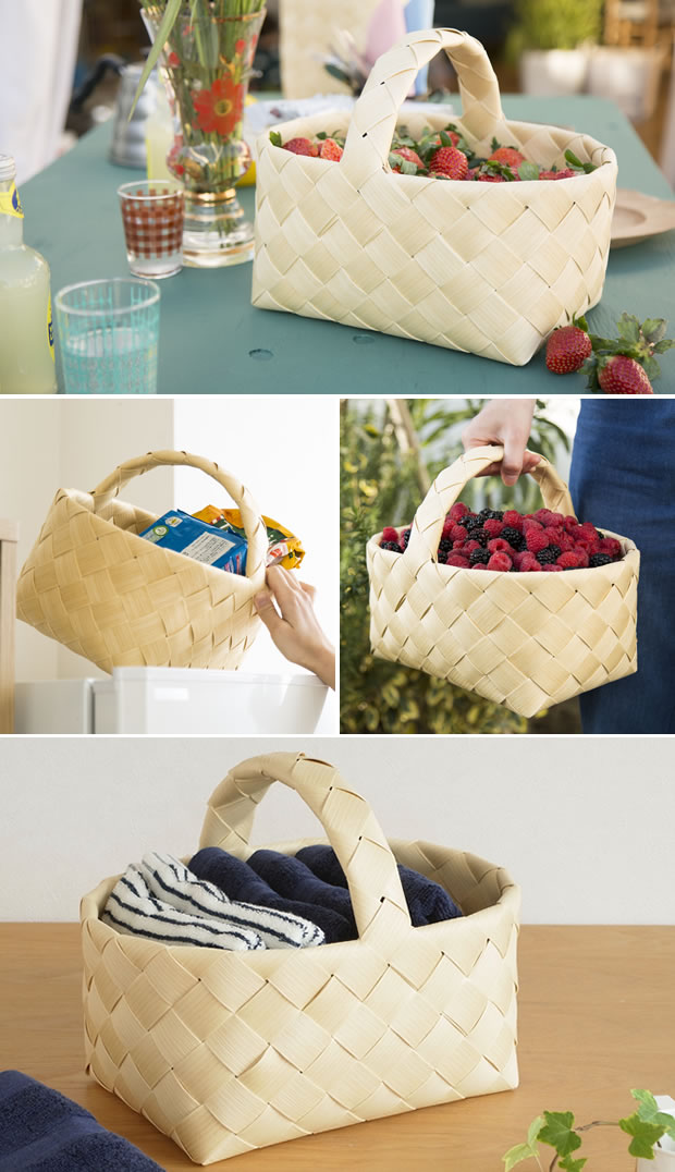 スタックストー ティム Timb. ベリーピック M 取っ手付 北欧 収納カゴ 収納ボックス バスケット カゴ stacksto 水や湿気に強い樹脂素材のかご