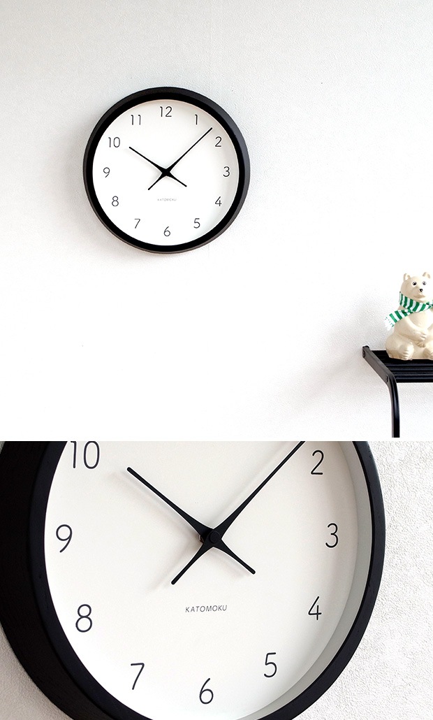 KATOMOKU muku round wall clock 7