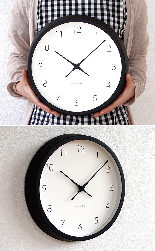 KATOMOKU muku round wall clock 7