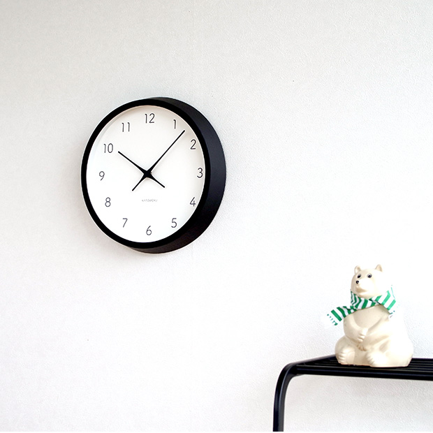 KATOMOKU muku round wall clock 7