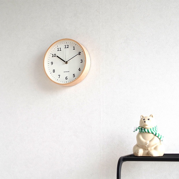  KATOMOKU plywood wall clock 13   ナチュラル