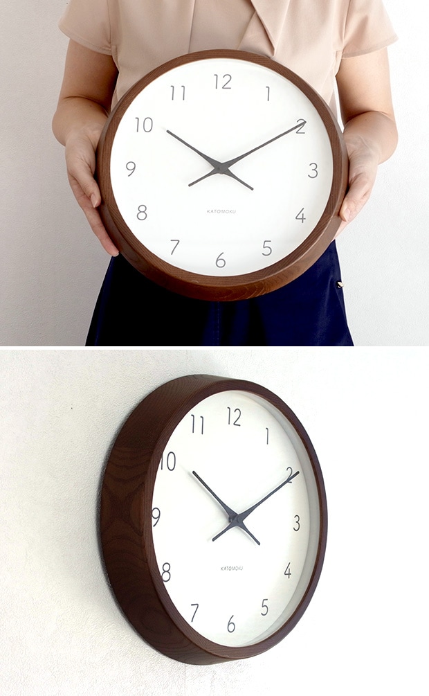 KATOMOKU muku round wall clock 7