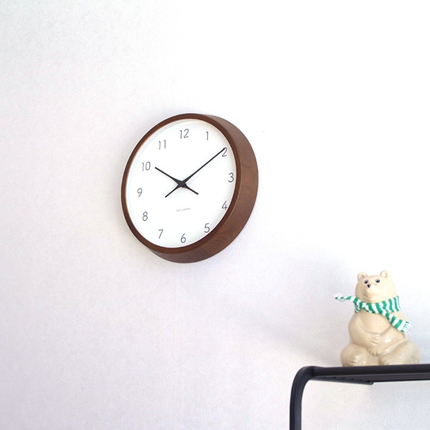 KATOMOKU muku round wall clock 7