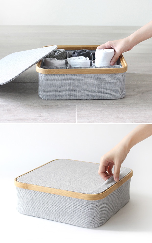 KIM Storage box with lid 9section GUDEE