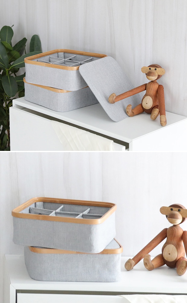 KIM Storage box with lid 9section GUDEE