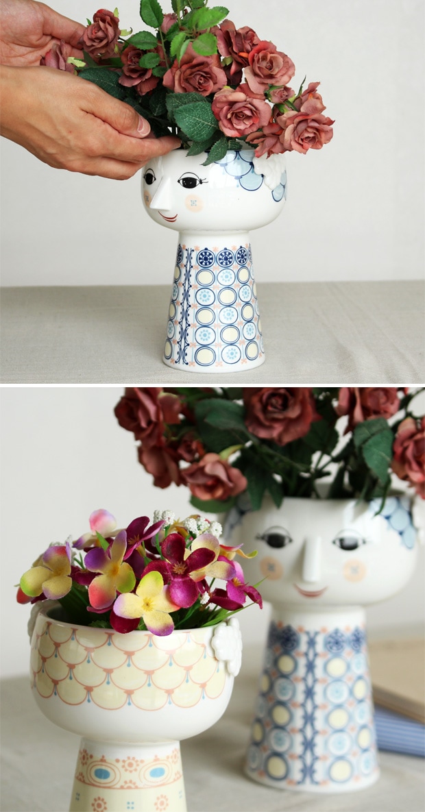 ビヨン・ヴィンブラッド エヴァ フラワーベース ブルー Bjorn Wiinblad VASE Eva ビヨンヴィンブラッド ベース 花器