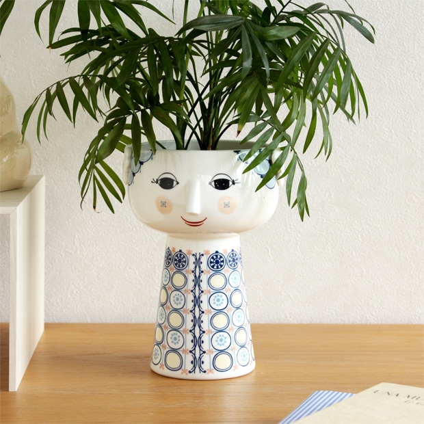 ビヨン・ヴィンブラッド エヴァ フラワーベース ブルー Bjorn Wiinblad VASE Eva ビヨンヴィンブラッド ベース 花器
