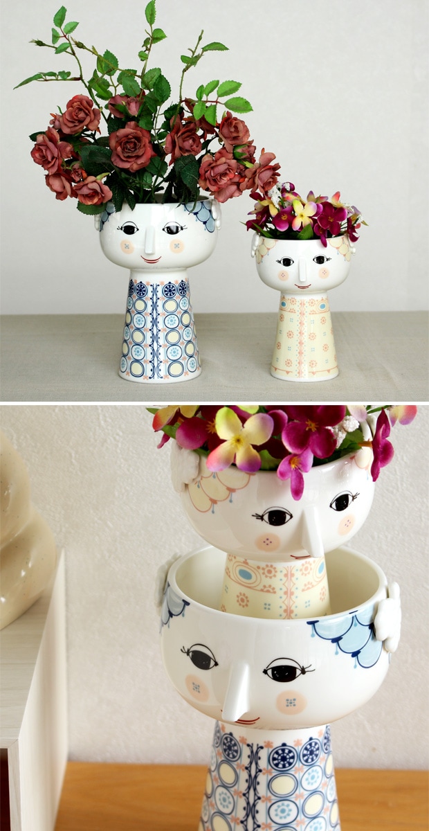 ビヨン・ヴィンブラッド エヴァ フラワーベース ブルー Bjorn Wiinblad VASE Eva ビヨンヴィンブラッド ベース 花器